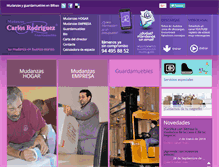 Tablet Screenshot of mudanzascarlosrodriguez.com